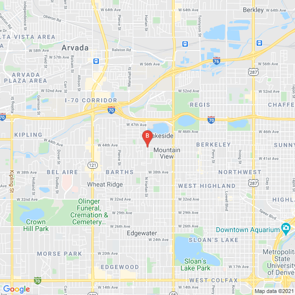 Acupuncture For Life, LLC location map: 4380 Harlan St, Wheat Ridge, CO 80033, United States, Wheat ridge, Colorado